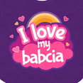 thumbnail image 4 of Inktastic I Love My Babcia Girls Girls Baby Bib, 4 of 4