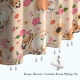 thumbnail image 6 of Corgi Dog and Flower Florals Shower Curtain 72"x72" ,Bathroom Decorative Shower Curtains Set with 12 Hooks,Modern Waterproof Washable Shower Curtain, 6 of 6