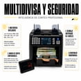 thumbnail image 3 of Contadora Profesional Gutstark 1200 Billetes por Minuto Multidivisa, 3 of 6
