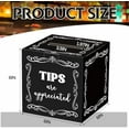 thumbnail image 2 of Tip Jar 6 Inches Plastic Tip Jar Box for Bartende Donation Bucket Money Storage Container Collection Suggestion Box for Restaurants Bars Musicians Driver, Black$$Office, 2 of 7