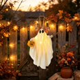 thumbnail image 5 of Light Up Halloween Hanging Ghost Decorations, Halloween Decorations Outdoor for Tree, Porch, Yard, Patio, Indoor Halloween Decorations, 5 of 7