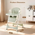 thumbnail image 4 of Silla alta convertible 3 en 1 para bebé GPOAS con ruedas, 4 of 9