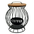 thumbnail image 4 of Soporte para cápsulas de café expreso, cesta para cápsulas de café, decoración de barra de café, almacenamiento de escritorio de metal Negro L, 4 of 9