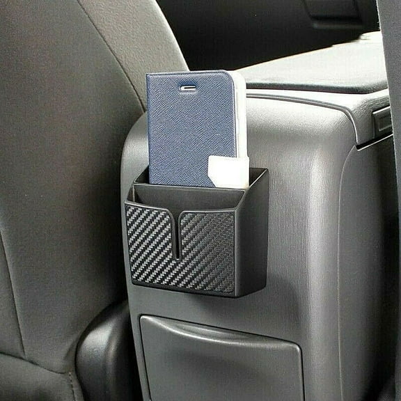 Car Storage Box Mobile Phone Charge Box Coin Phone Holder Pocket Organizer