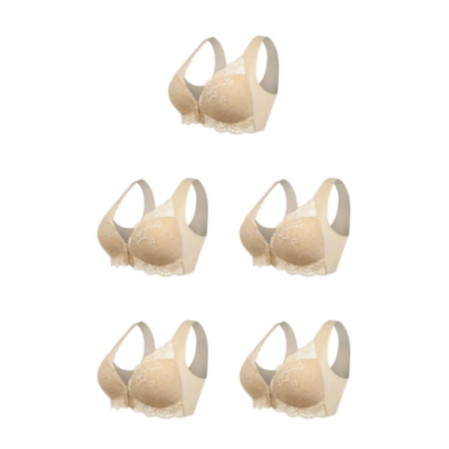 Minnieouse Sujetador deportivo de cierre frontal Beauty Comfort Up Seamless No Trace, Sujetador de encaje cómodo informal para mujer. Color Type2 NO2