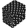 thumbnail image 4 of GZHJMY 12x12Inx6 Sets) Reusable Soft Face Towel,Kitchen Hand Towel Bathroom Absorbent Towel,Gym Hotel Spa-Black and White Polka Dot, 4 of 7