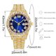 thumbnail image 3 of Reloj de cuarzo para hombre, relojes de moda para hombre, reloj de acero inoxidable, informal, de pulsera, de cristal, 3 of 5