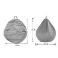thumbnail image 2 of 2x Bolsa de Frijol Clásica Grande de Tamaño Adulto, Funda para Silla, Ropa de Cama, Bolsa de Almacenamiento de Juguetes con Relleno de Animales Zulema  Funda de bolsita de color sólido, 2 of 8