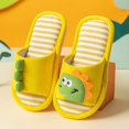 thumbnail image 2 of LNMQLPDBS Slippers for Girls Soft Sole Open Toe Cartoon Dinosaur Pattern House Slippers Flat Comfort Slip Indoor House Slippers for Kids Anti-Slip Casual Daily Shoes B 3.5-4 Years, 2 of 4