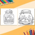 thumbnail image 2 of VOKY Cozy Marine Life Illustrations, Single-Sided Art Pages for Markers & Colored Pencils, Creative Sketch Book Style Activity, 2 of 8