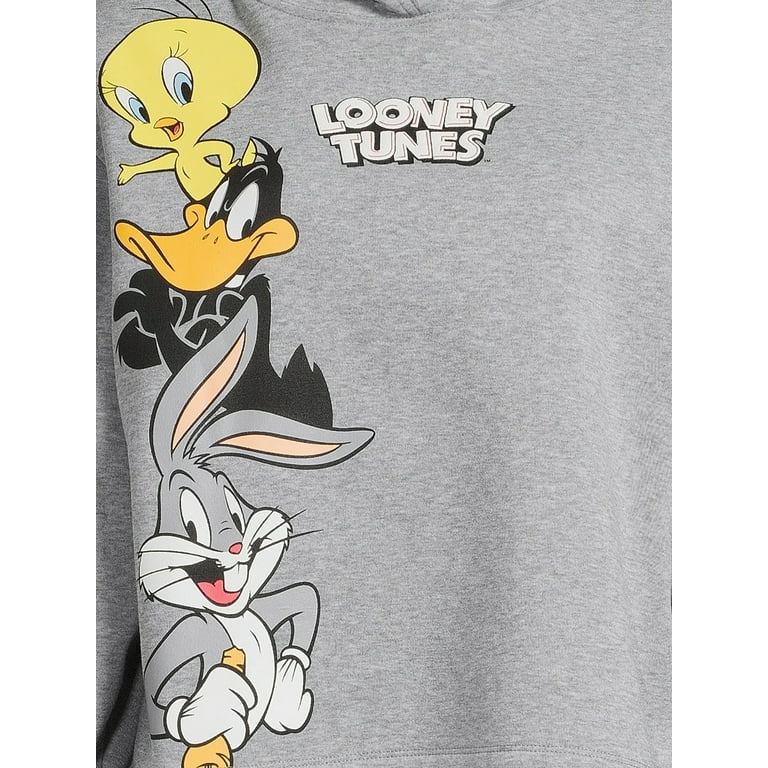 Looney tunes cropped hoodie deals
