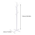 Loyalheartdy Freestanding Coat Rack, White Tree Shape Jacket Stand with