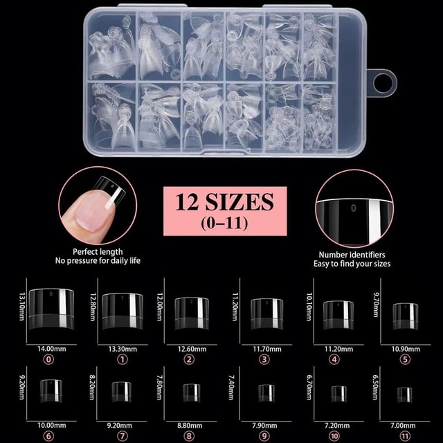 120 Half Cover Almond Fake Nails, Matte Pre-Acrylic Tips, Extra Short