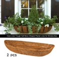 thumbnail image 4 of relayinert COCO LINER Balcony Flower Box Porch Fence Deck Replacement Liners Brown 36 Inch 1Set, 4 of 6
