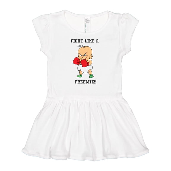Inktastic NICU Fight Like a Preemie Baby Boxer Girls Baby Dress
