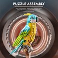 thumbnail image 3 of Parrot Building Blocks Kit Bird Animal Model Toys Creative Gifts for Kids and Adults for Home Decor and Office Art 688 pcs, 3 of 6