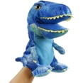 thumbnail image 2 of Ubiuo Plush Dinosaur Hand Puppets,t-rex Dinosaur Stuffed Animal Cute Soft Plush Toy Great Birthday Gift For Kids 11 Inches Open Movable Mouth For Crea, 2 of 4