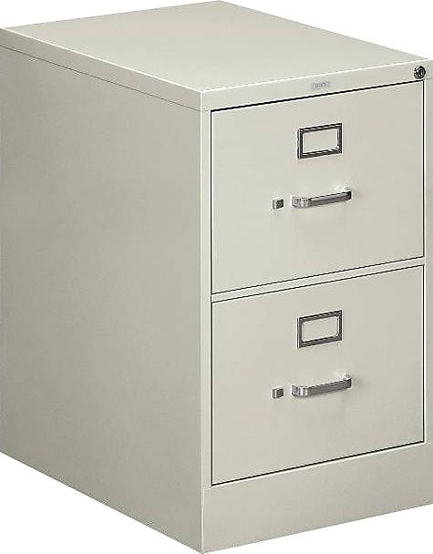 HON 510 Series Two-Drawer Full-Suspension File Legal 29h x25d Light Gray 512CPQ, File Cabinet