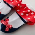 thumbnail image 3 of Baby Socks Newborn Cute Baby Girls Socks Slippers Bow Dots Princess Lace Soft Cotton Short Socks,0-3T, 3 of 8