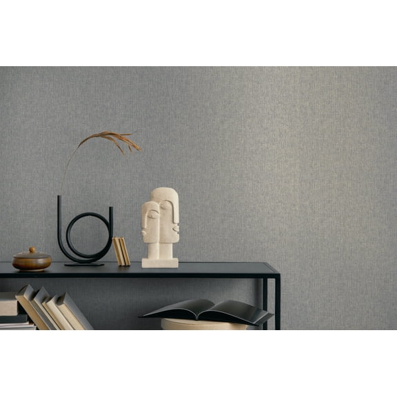 Blue Woven Luxe Print Non Woven Non-Pasted Textured Wallpaper 57 Sq. Ft.