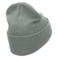 thumbnail image 3 of Camping Trip Embroidered 12 inch Acrylic Cuffed Long Beanie - Grey OSFM, 3 of 5