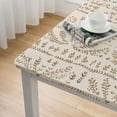 thumbnail image 4 of JEUXUS Floral Print Square Tablecloth Great for Home Kitchen/Parties/Holiday Dinner White, 4 of 7