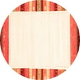 thumbnail image 1 of Ahgly Company Indoor Round Solid Orange Modern Area Rugs, 7' Round, 1 of 1