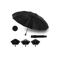 thumbnail image 1 of Parasol Extra Grande Con Protección Uv Y 12 Varillas Xtellar negro, 1 of 4