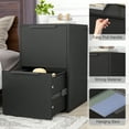 thumbnail image 5 of Marcree File Cabinet, Wooden 2 Drawers Filing Cabinet for Letter Size/Hanging Files, Small Wood File Cabinets for Home Office, Black, 5 of 8