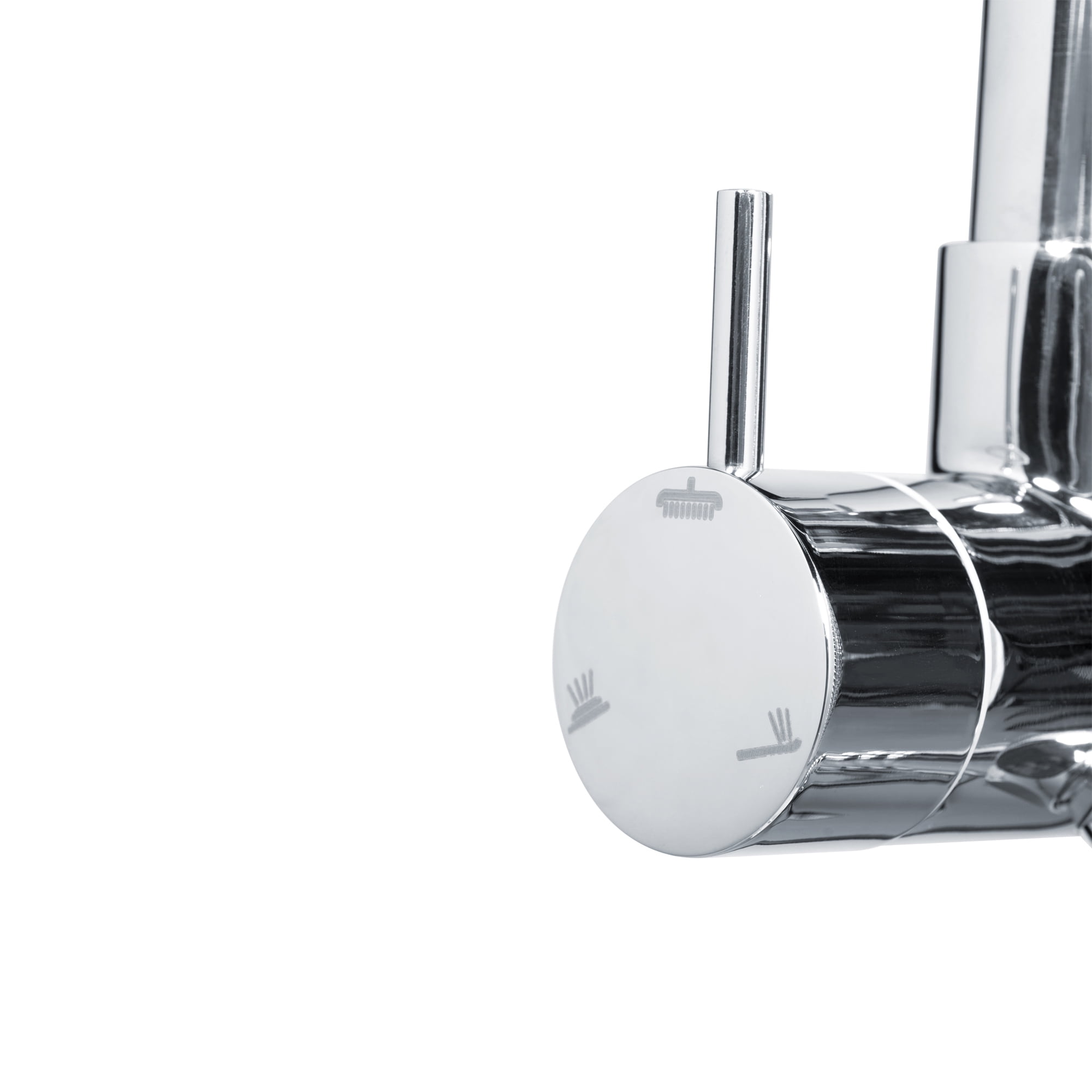Lanai 8-in Rain Showerhead Shower System with 3-Body Jets Pivoting Shower Arm and Multi-function Handshower Chrome 1.8 GPM