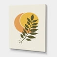 thumbnail image 3 of Abstract Geometrical Moon and Sun With Leaf V 12 in x 8 in Painting Canvas Art Print, by Designart, 3 of 4