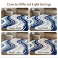 thumbnail image 7 of ODIKA 9'x12' Washable Area Rug Beige That Ocean Current Inspired Fluid Decorative Couch Grey for Dining Room, Basement, Large Office, Non-Slip Chair-Friendly, 7 of 7