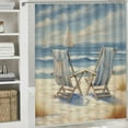 thumbnail image 6 of Fenyluxe Sailboat Pretty Shower Curtain Bathroom Decor Polyester Fiber Washable with Hooks 69x72, 6 of 7