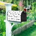 thumbnail image 3 of Stripes Cat Mailbox Covers Black and White Fish Footprint Ball of Yarn Magnetic Mailbox Cover for Home Garden Standard Size 18x21 Inch Creative Design Mail Box Post Letter Box Wraps, 3 of 6