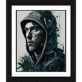 thumbnail image 2 of Maki 20x24 Black Ornate Wood Framed With Double Matting Wall Art Titled - Slim Shady I, 2 of 6