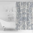 thumbnail image 4 of 54x78 Inch Shower Curtain Decorative Rustic Baroque Bathtub Bath Curtains Fabric Waterproof Bathroom Decor Vintage Country Scroll Floral Patterned Small Stall Shower Curtain Set with 12 Hooks, 4 of 6
