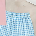 thumbnail image 6 of KPOPLK Toddler Baby Girl Birthday Outfit Birthday Girl Shirt Ruffle Gingham Shorts Cute Summer Clothes Cake Outfits(Sky Blue&2,12-18 Months), 6 of 7