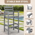 thumbnail image 2 of FUNBERRY Bar Height Outdoor Chairs, Tall Adirondack Chairs Set of 2, All Weather HDPE Outdoor Bar Chair for Bistro Patio Balcony, 2 of 18