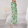 thumbnail image 3 of Fotbe Cute Dinosaurs in Space Pattern Long Sleeve Pajama Set for Women,Sleepwear Set,2-piece Loungewear Set,Soft PJs Comfy Nightwear with Pockets -X-Large, 3 of 7