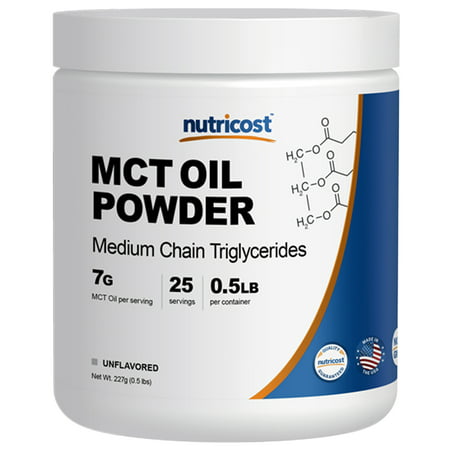 Nutricost Premium MCT Oil Powder .5LB - Best For Keto, Ketosis, and Ketogenic Diets - Zero Net Carbs - Made In The USA, Non-GMO and Gluten (Best Powder For 30 06)