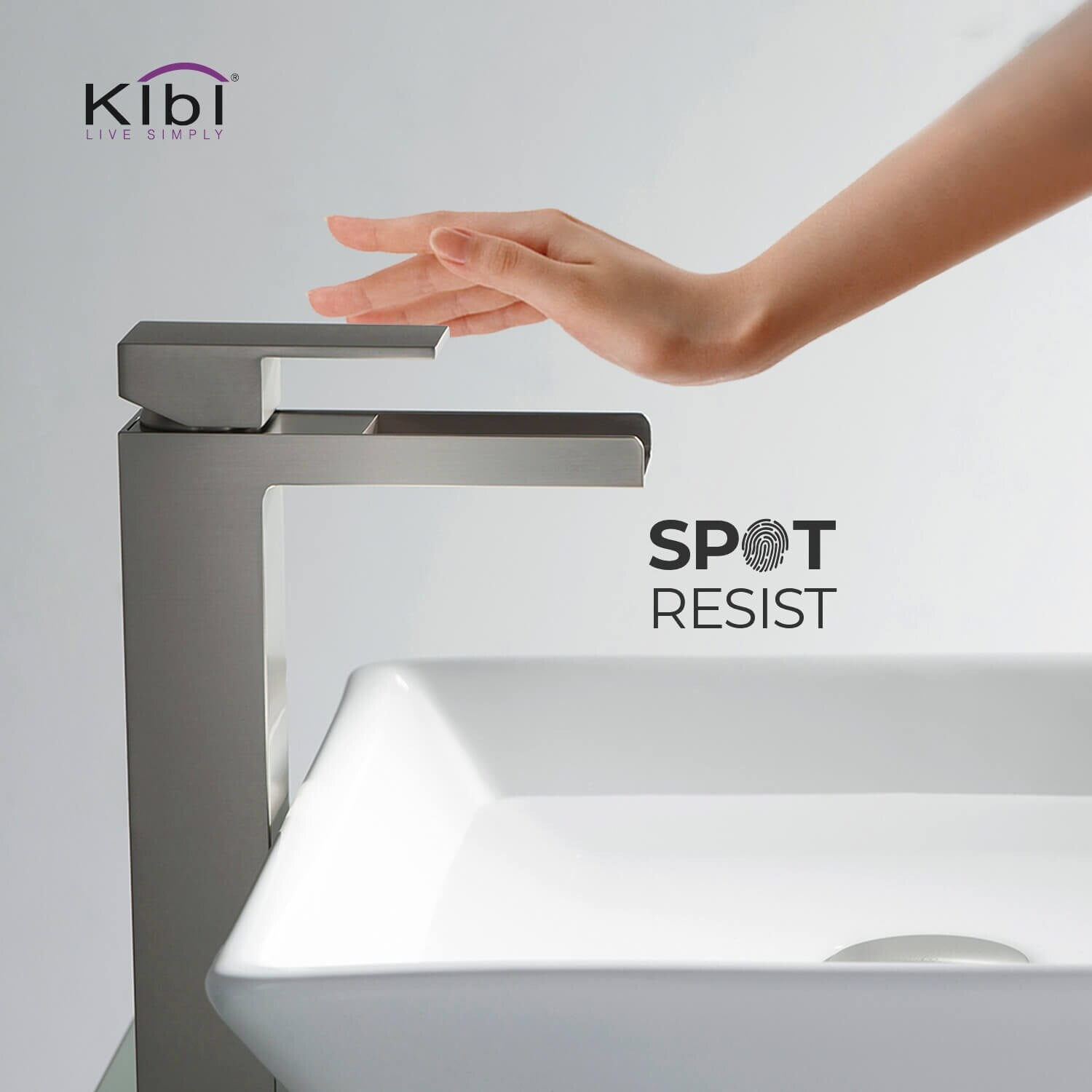 Kibi Waterfall Single Handle Bathroom Vessel Sink Faucet