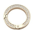 thumbnail image 1 of Key Ring Key Ring Double-sided Rhinestone Compressible Spring Exquisite Portable Multipurpose Decorate Zinc Alloy Spring Keyring Key Chain Buckle Car Accessory, 1 of 6