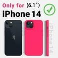 thumbnail image 6 of Compatible with iPhone 14 Case, Silky Touch Premium Soft Liquid Silicone Rubber Anti-Fingerprint Full-Body Protective Bumper Phone Case for iPhone 14, 6.1 inch (Hot Pink), 6 of 7