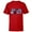 Red, variant on Logo Millennium Falcon and Death Star - Short Sleeve T-Shirt for Kids -Customized-Royal