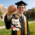 thumbnail image 6 of 2026 Class of Graduation Plush Bear Charm, PhD Bachelor Cap & Gown Stuffed Doll, Mini Backpack Keychain Ornament, Exquisite Gift for Graduation Celebration Party Commencement Ceremony, E, 6 of 8