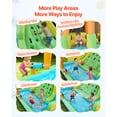 thumbnail image 3 of KFFKFF Inflatable Bounce House, 13.3 x 11.4 x 8.4 ft Inflatable Bounce House Water Slide, Bouncer Castle with Climbing Wall, Double Tall Slides, Splash Pool for 3 to 4 Kids Ages 3 to 8, 3 of 9