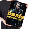 thumbnail image 2 of Placa Metal Vintage Oasis Band Pintura Hierro Rectangular Arte Pared Artesanía 30x40cm, 2 of 9