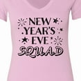 thumbnail image 4 of Inktastic New Year's Eve Squad with Stars in Black Women's V-Neck T-Shirt, 4 of 5