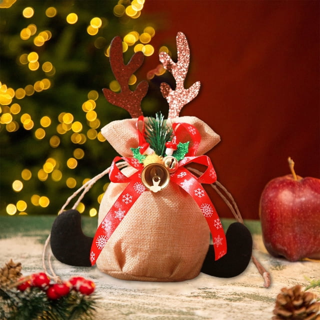 Xihbxyly Ofertas de Exceso de Existencias En Outlets de Prime Bolsa de Regalo de Navidad En Forma de Fruta, Bolso de Mano para Adultos y Niños, Regalo de Navidad, Decoración, Bolsa de Regalo de Alta