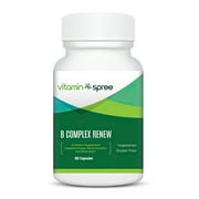 Vitamin Spree B-Complex Supplement with 11 B Vitamins, 60 Count, Gluten-Free